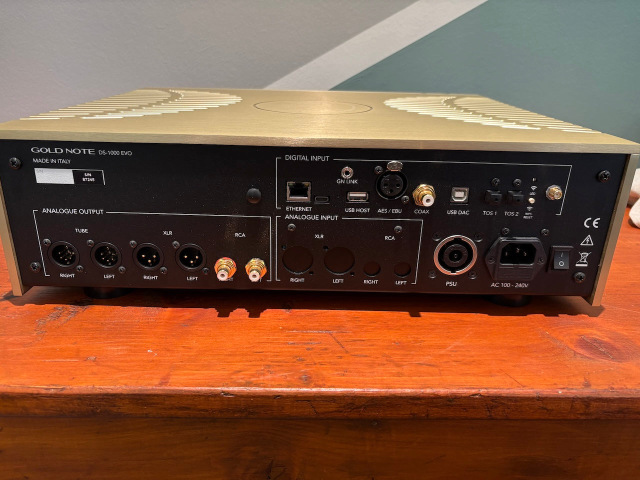 Gold Note DS-1000 EVO - DAC - Streamer Audio - EX DEMO
