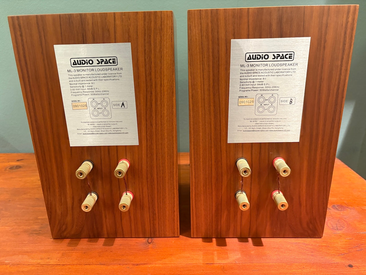 Audiospace ML3 (rifacimento delle LS 3/5) diffusori da stand - USATO