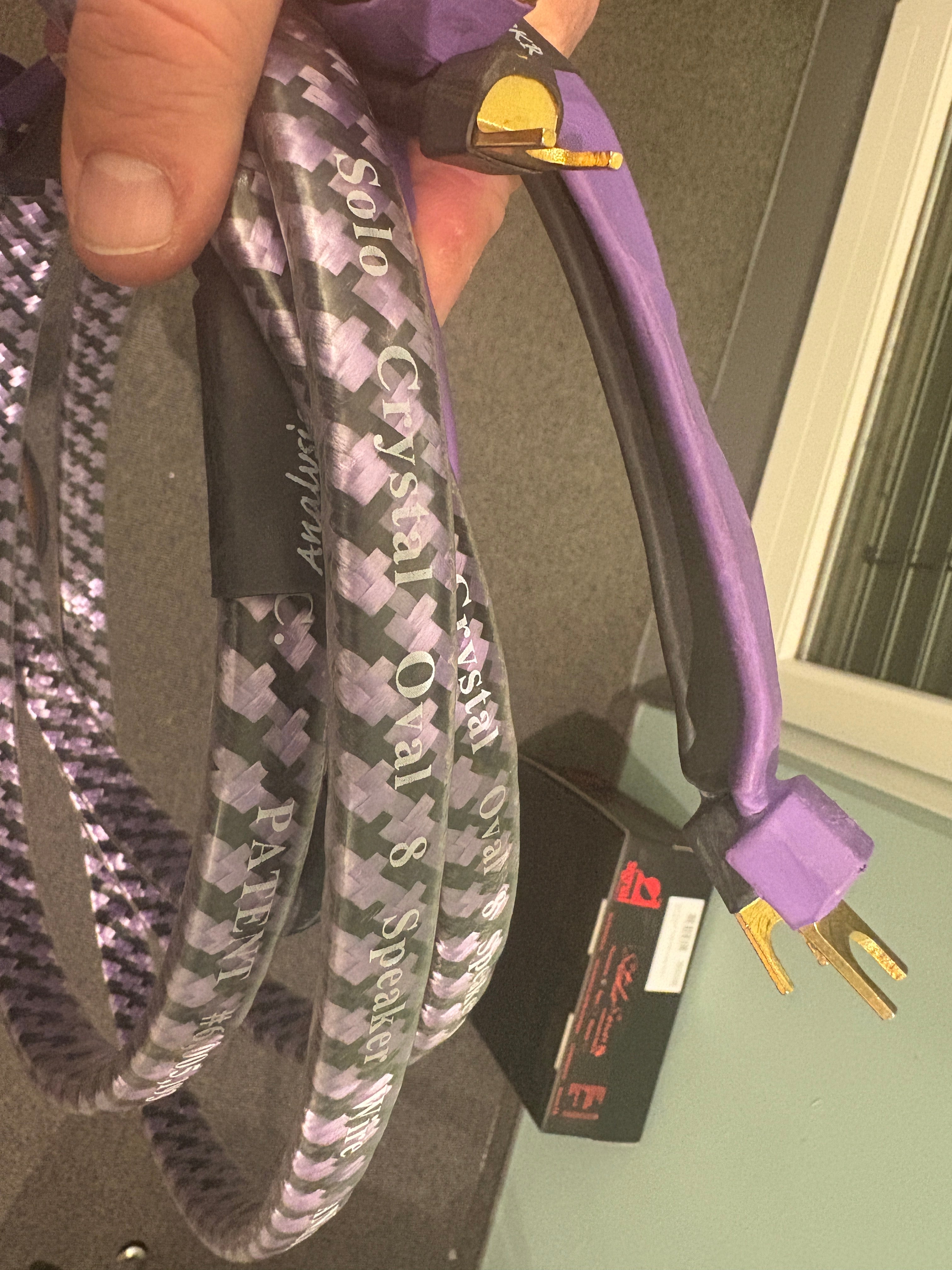 Analysis Plus Solo Crystal Oval 8 (1,8m) Speaker - Cavo per diffusori - USATO