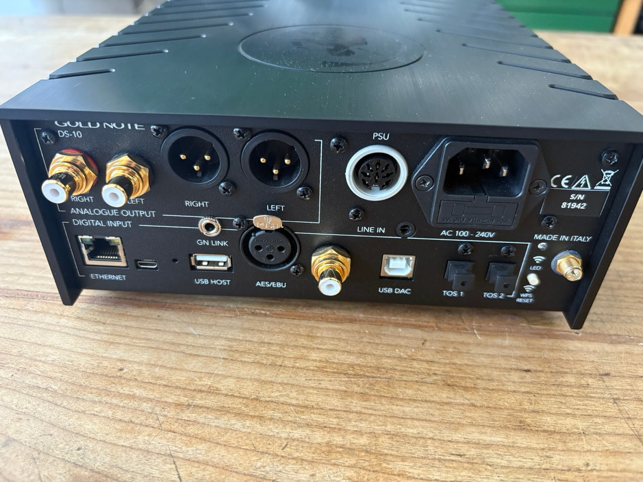 Gold Note DS-10 EVO Line - DAC - Streamer Audio - Preamplificatore - USATO