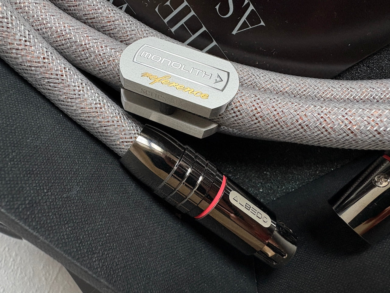 Albedo Silver MONOLITH REFERENCE MKII MONOCRYSTAL – Stereo-Signalkabel – LIEFERFERTIG RCA 1m+1m