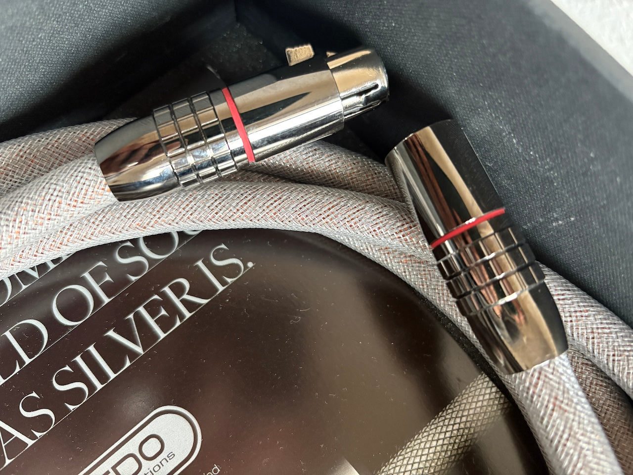 Albedo Silver MONOLITH REFERENCE MKII MONOCRYSTAL – Stereo-Signalkabel – LIEFERFERTIG RCA 1m+1m