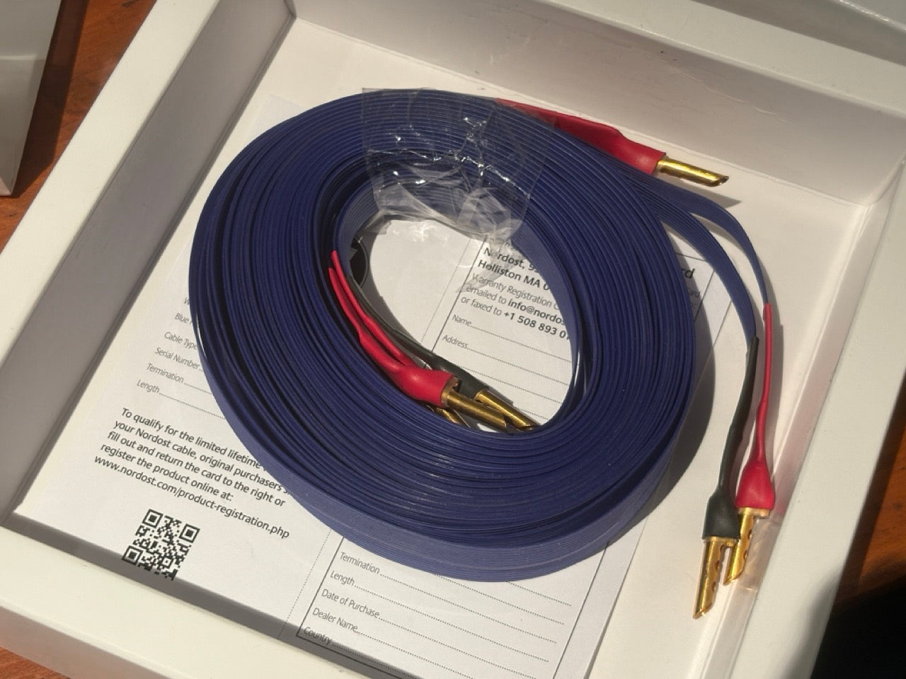 Nordost Blue Heaven Leif 5m - coppia di cavi di potenza - speaker cables - USATO