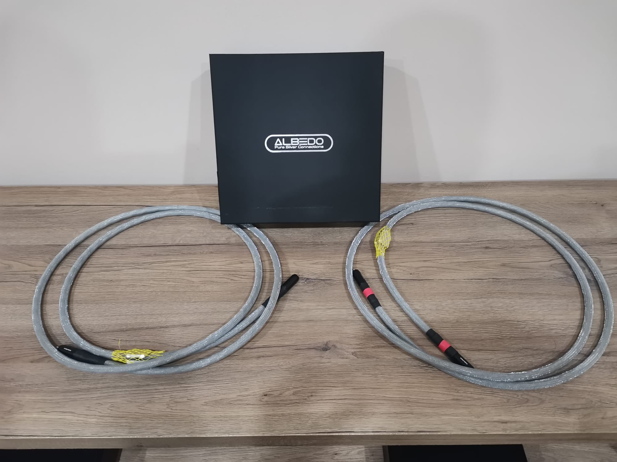 Albedo Silver MONOLITH REFERENCE MKII MONOCRYSTAL – Stereo-Signalkabel – LIEFERFERTIG RCA 1m+1m