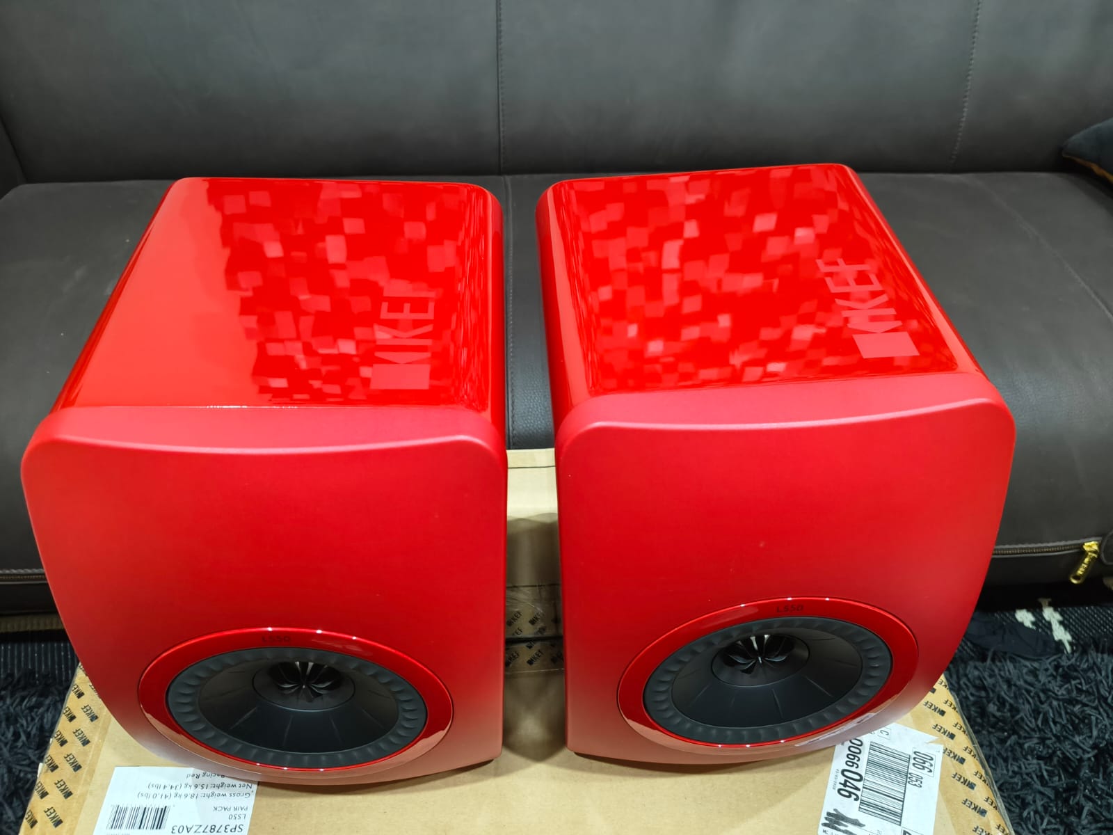 Kef LS50 Rosse - Coppia di diffusori da scaffale - USATO