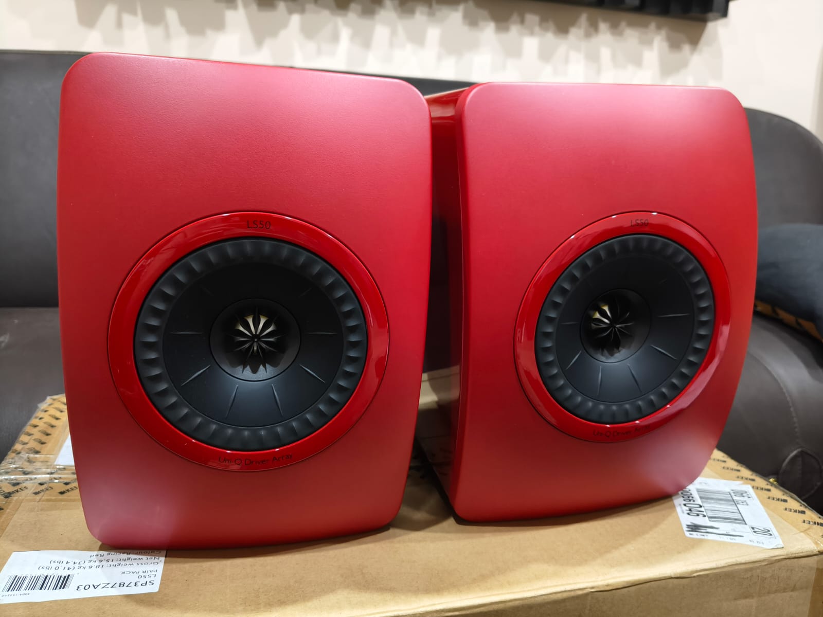 Kef LS50 Rosse - Coppia di diffusori da scaffale - USATO