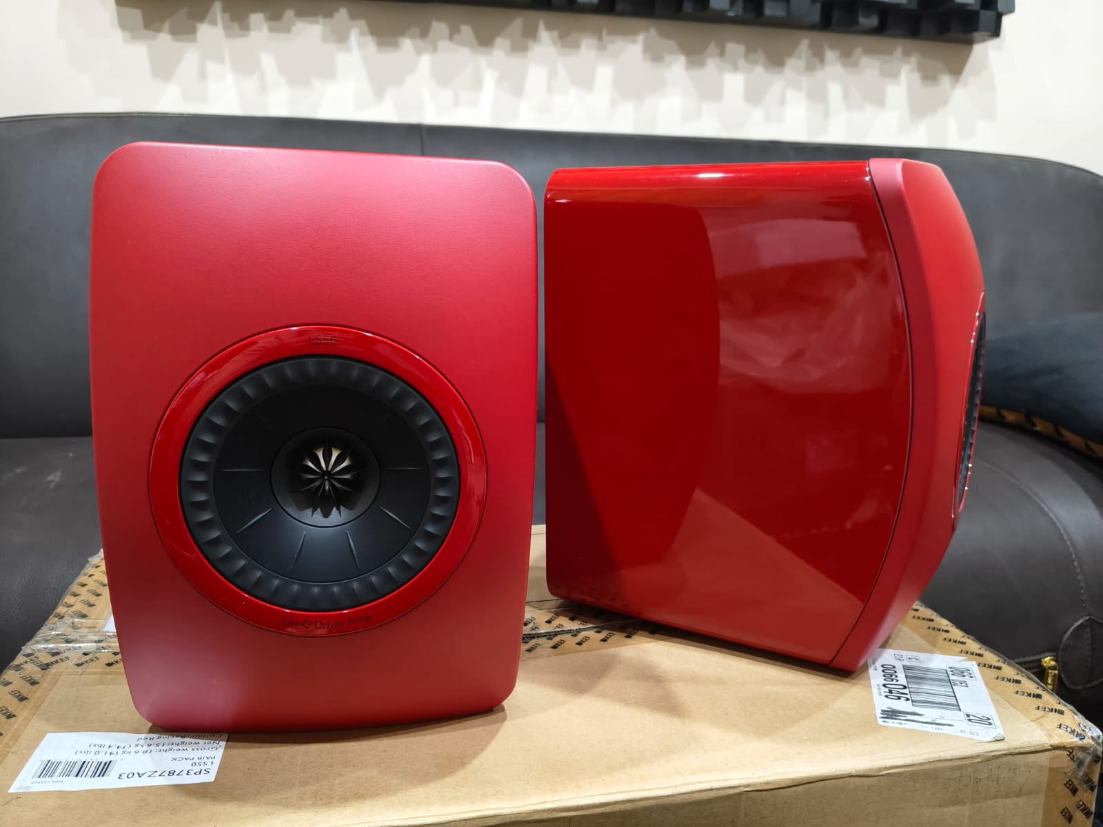 Kef LS50 Rosse - Coppia di diffusori da scaffale - USATO