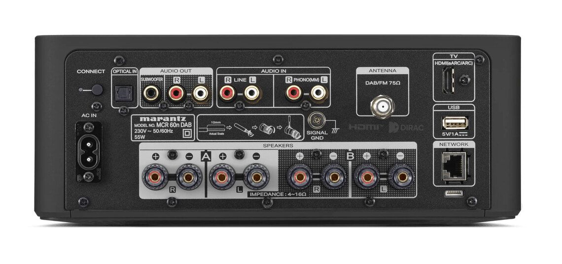 Marantz MCR-60 DAB - Impianto Hi-Fi senza diffusori - PRONTA CONSEGNA in NERO