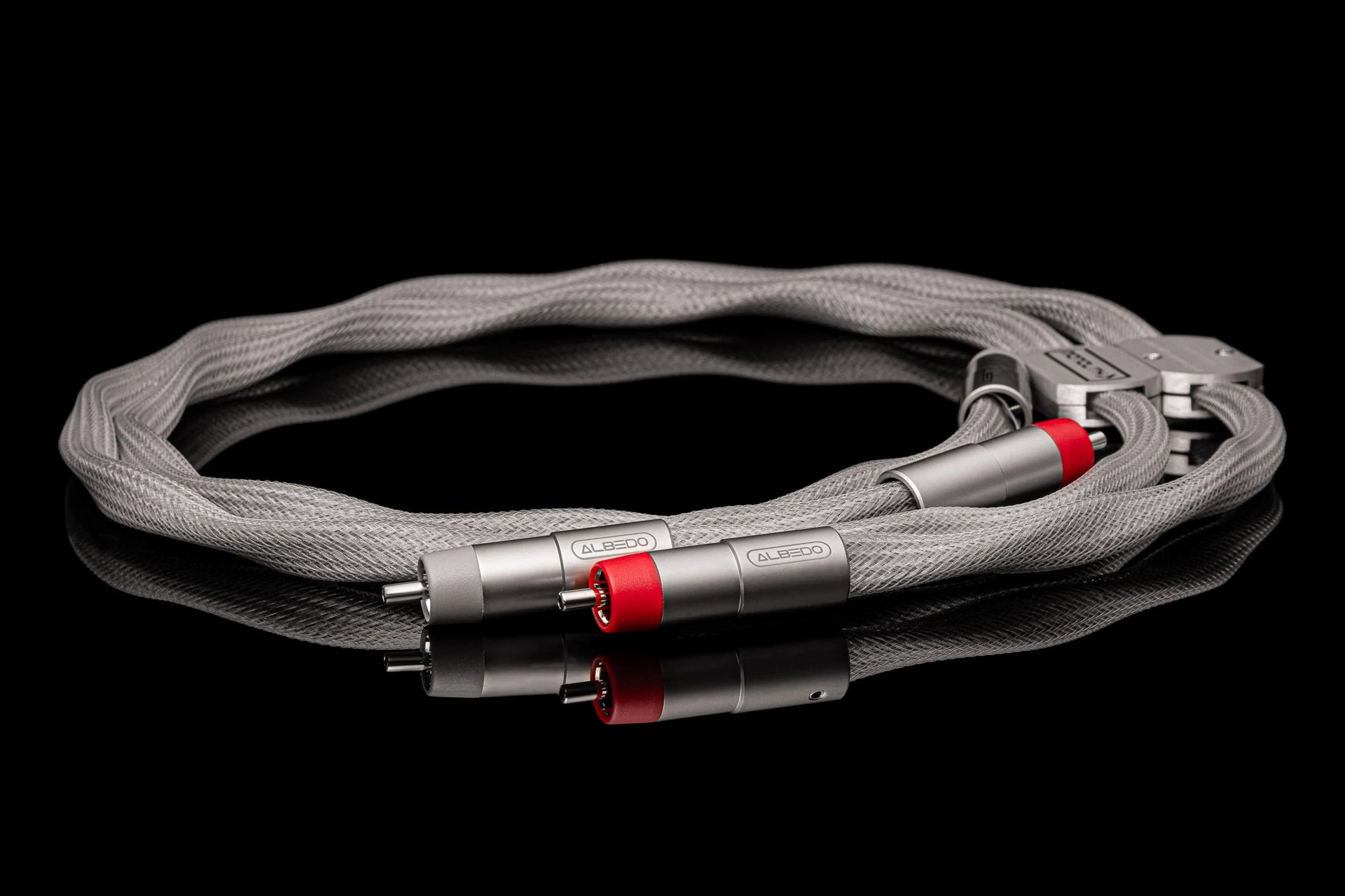 Albedo Silver MONOLITH MONOCRISTAL - Stereo signal cable - READY FOR DELIVERY RCA and XLR 1m