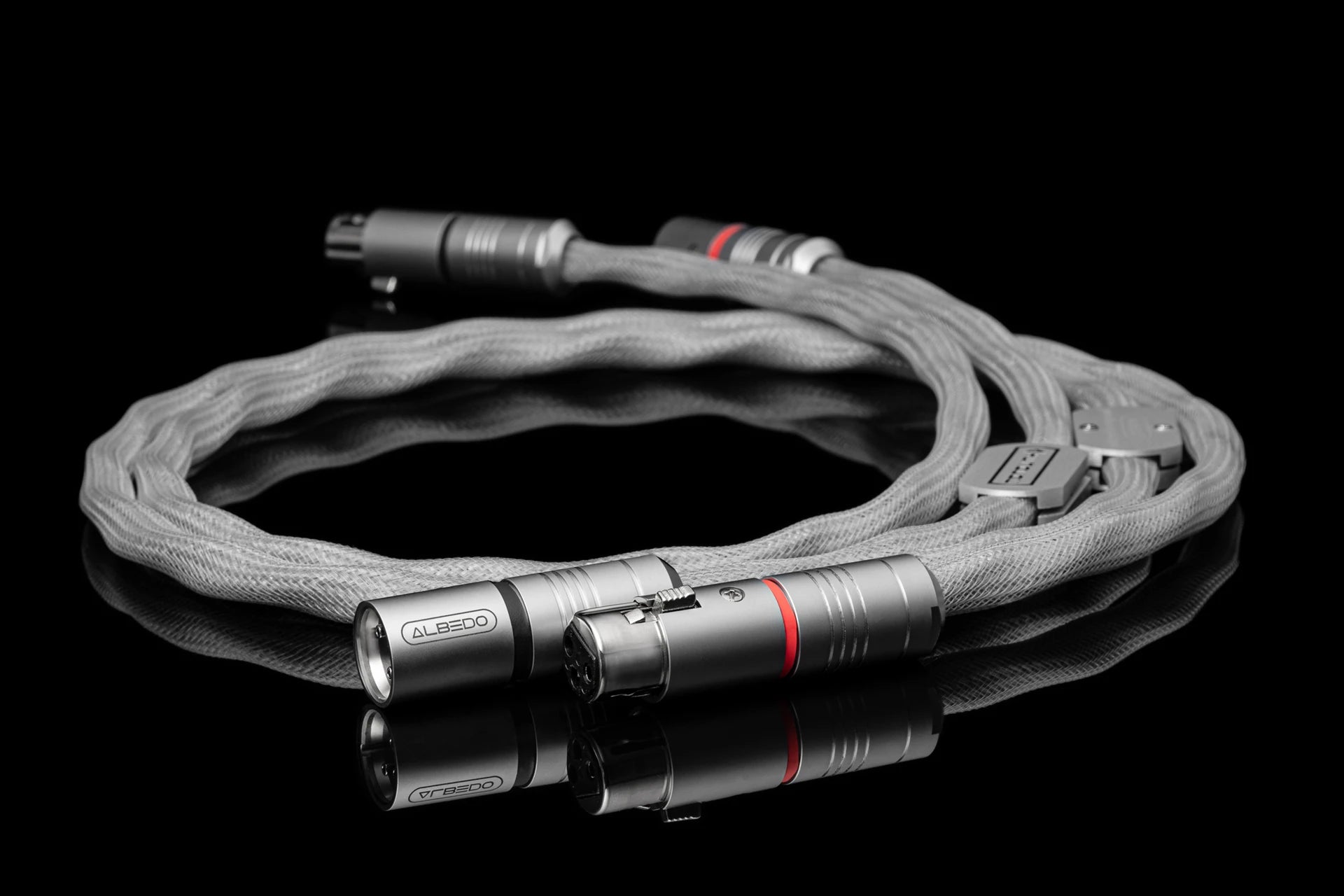 Albedo Silver MONOLITH MONOCRISTAL - Stereo signal cable - READY FOR DELIVERY RCA and XLR 1m