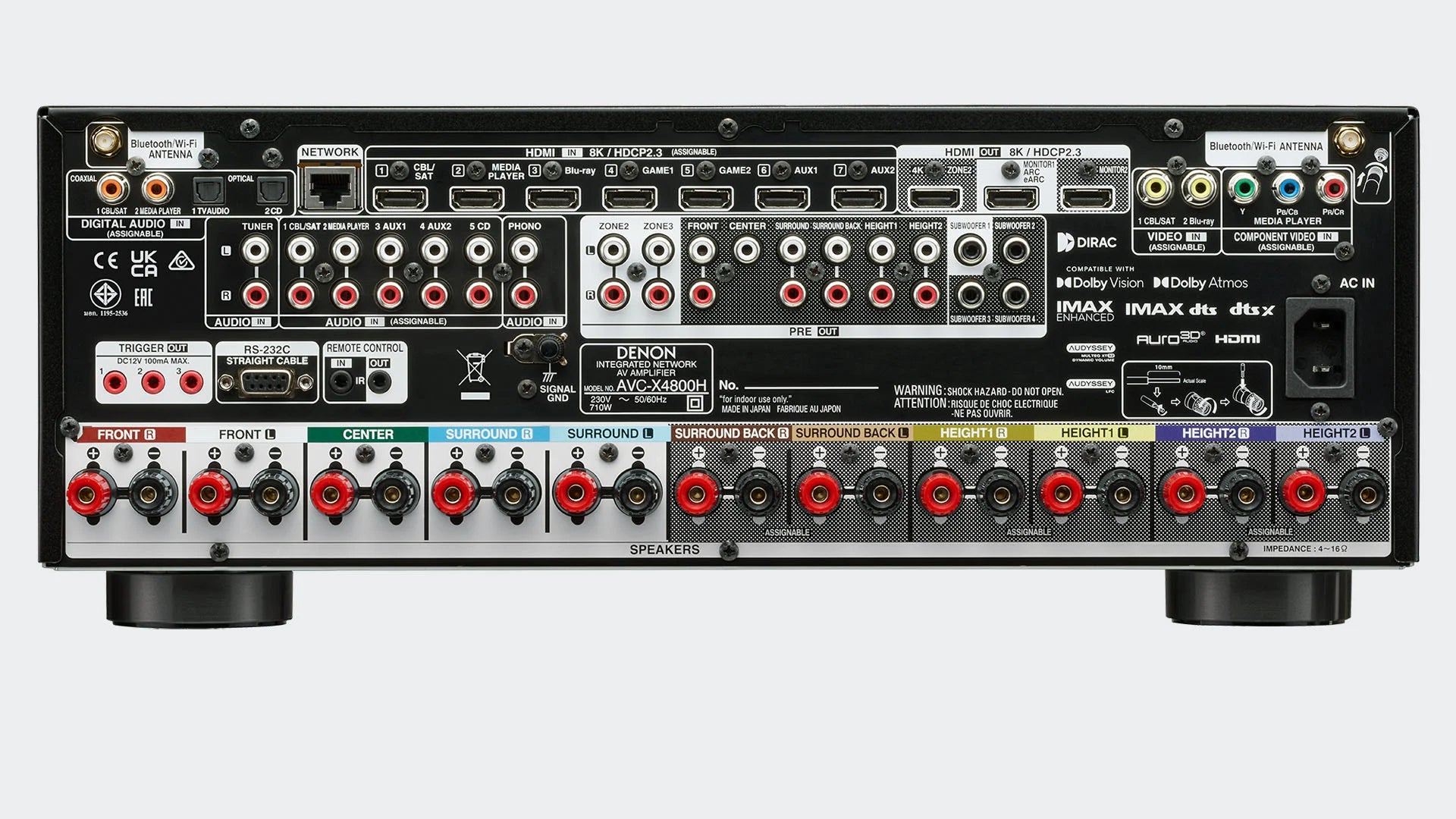 Denon AVC-X4800H - Amplificatore AV 8K a 9.4 canali - PRONTA CONSEGNA