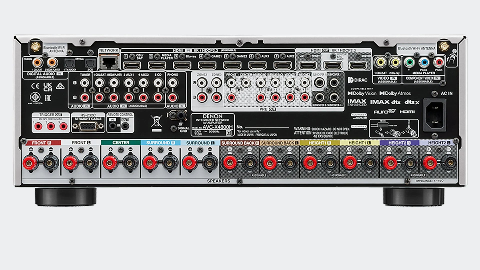 Denon AVC-X4800H - Amplificatore AV 8K a 9.4 canali - PRONTA CONSEGNA