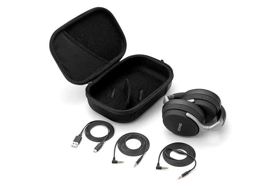 Cuffie Noise Cancellation Denon AH-GC25 NC nero con custodia