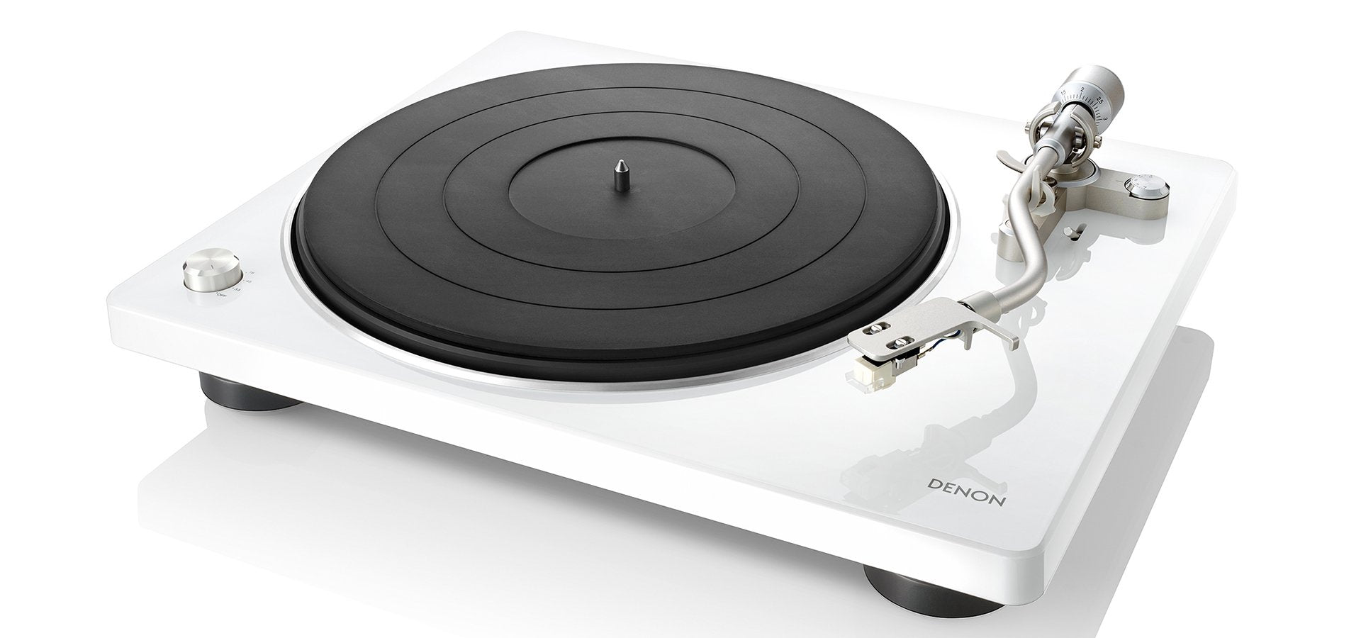 Giradischi Denon DP-400 bianco back
