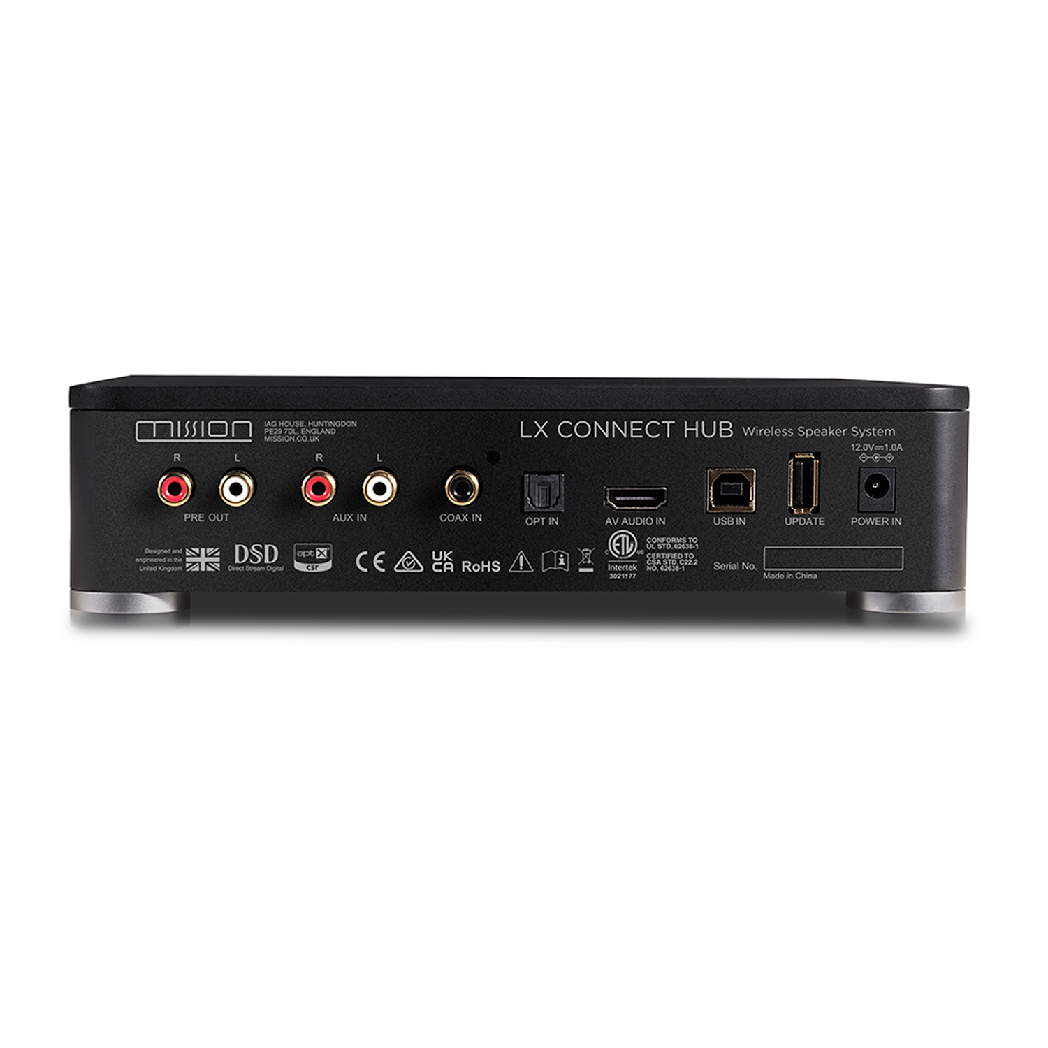 Mission LX Connect - Sistema Hifi digitale wireless - Hub back