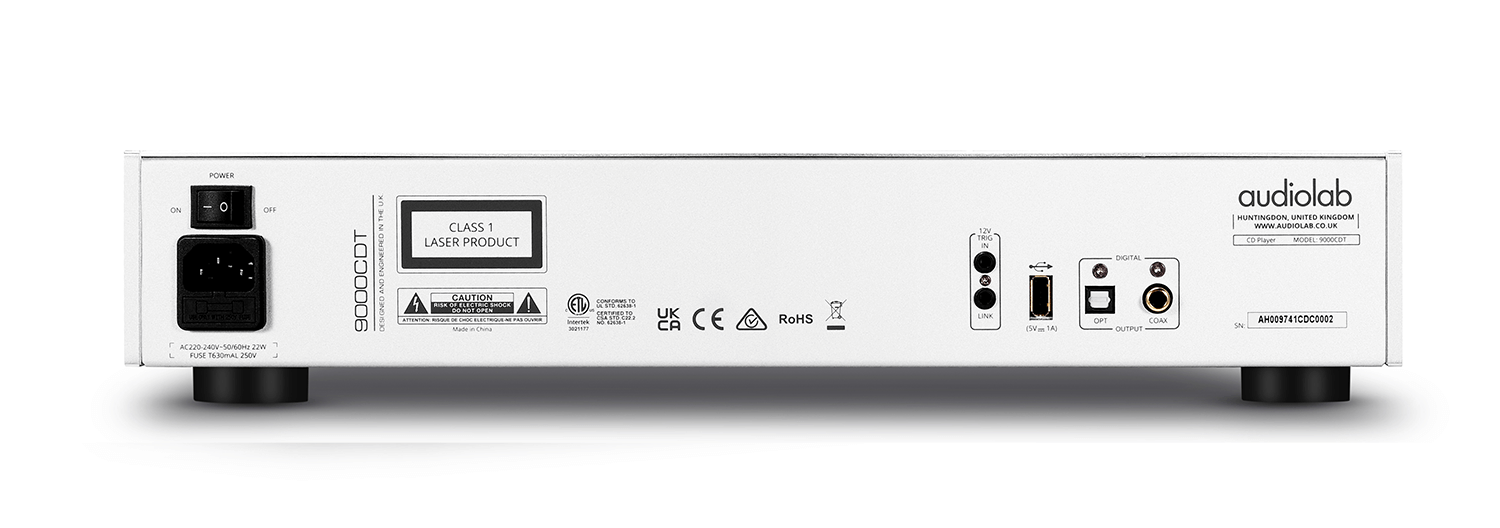 audiolab 9000CDT silver rear