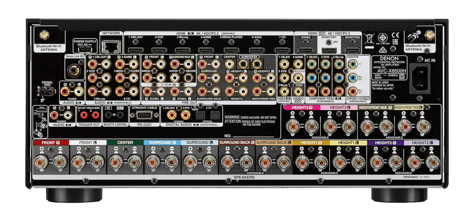 Denon AVC-X8500HA NEW - Amplificatore AV 8K 13.2 canali