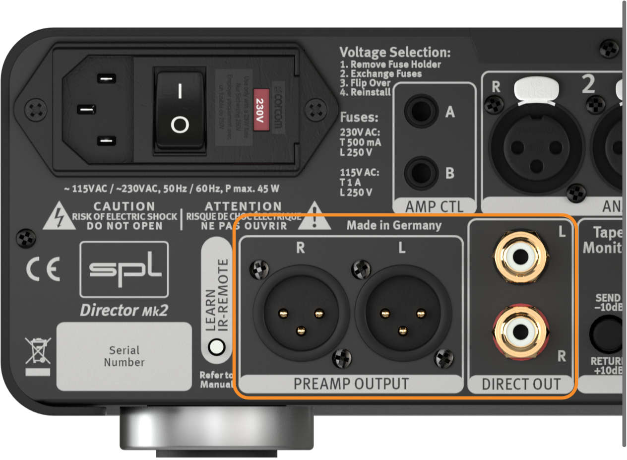 SPL DIRECTOR MKII – Stereo-Vorverstärker