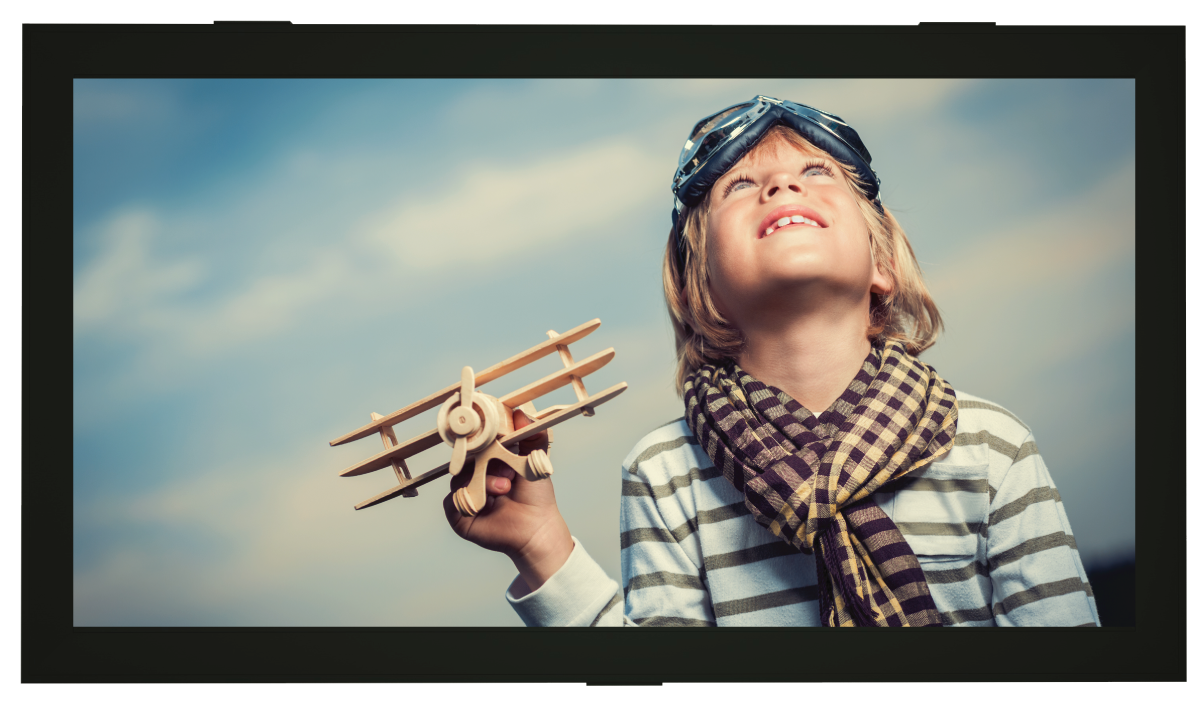 Screenline Fashion (Fixed Frame) - HIGH CONTRAST GREY Canvas - Home Cinema Canvas