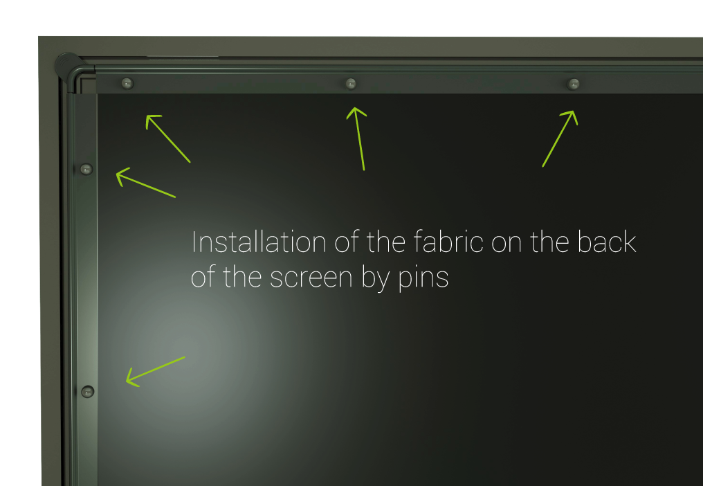 Screenline FASHION (Cornice Fissa) - Tela DIAMOND - Telo per Home Cinema