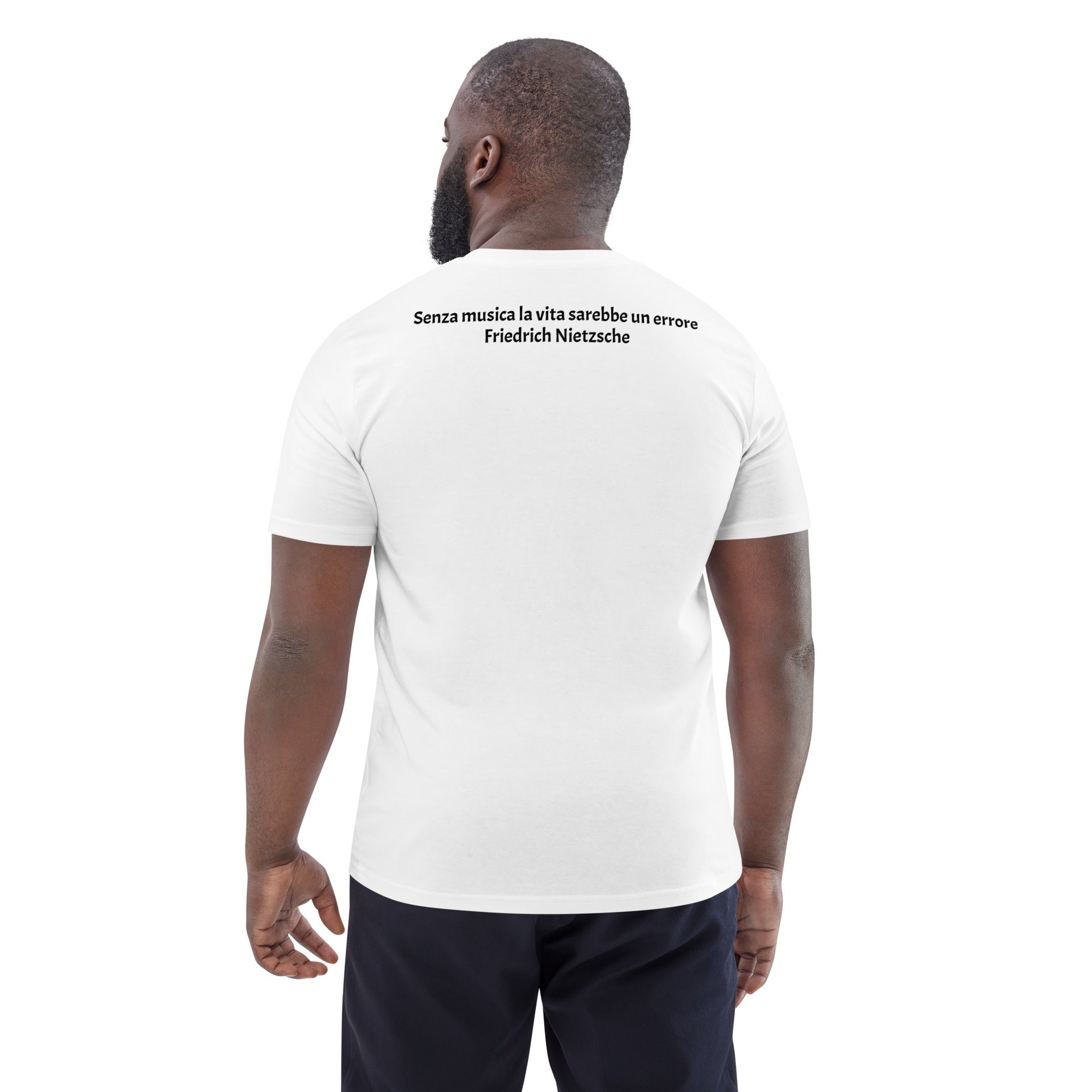 Maglietta Friedrich Nietzsche - in cotone organico unisex - STEREO BOX
