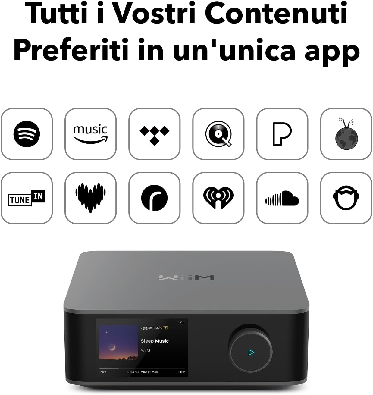 WiiM Amp PRO - Verstärker / Streamer / DAC - buchbar - LIEFERFERTIG