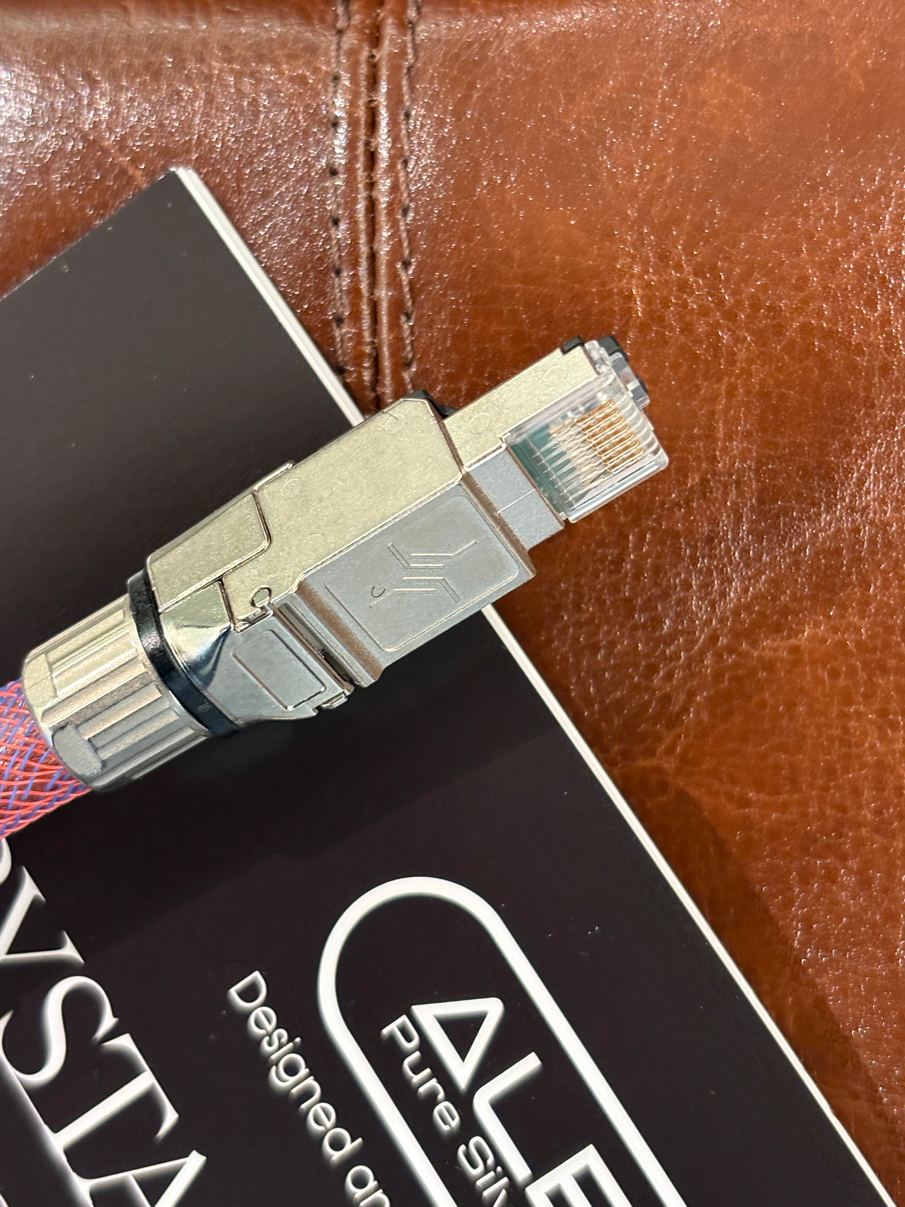 Albedo Silver DIGITAL METAMORPHOSIS Signature LAN RJ45 1000 Mb/s MONOCRYSTAL - Cavo Ethernet - PRONTA CONSEGNA da 1m
