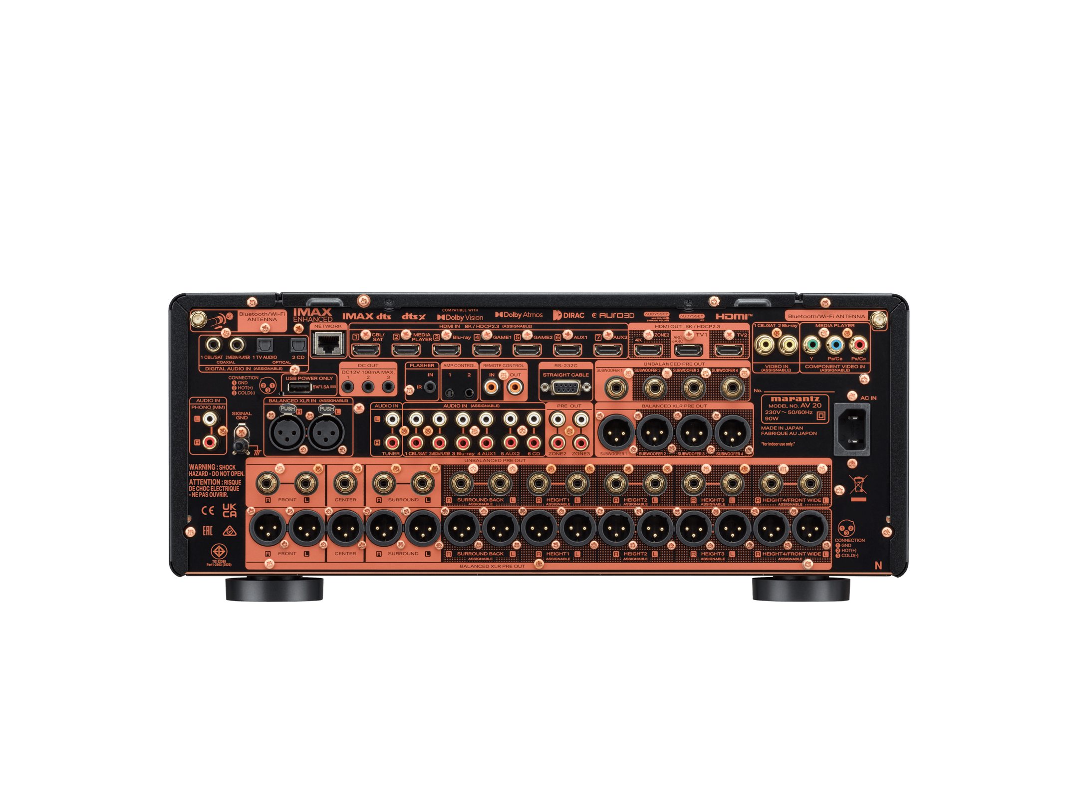 Marantz AV10 – 15,4-Kanal-8K-Ultra-HD-AV-Vorverstärker – PREIS AUF ANFRAGE 