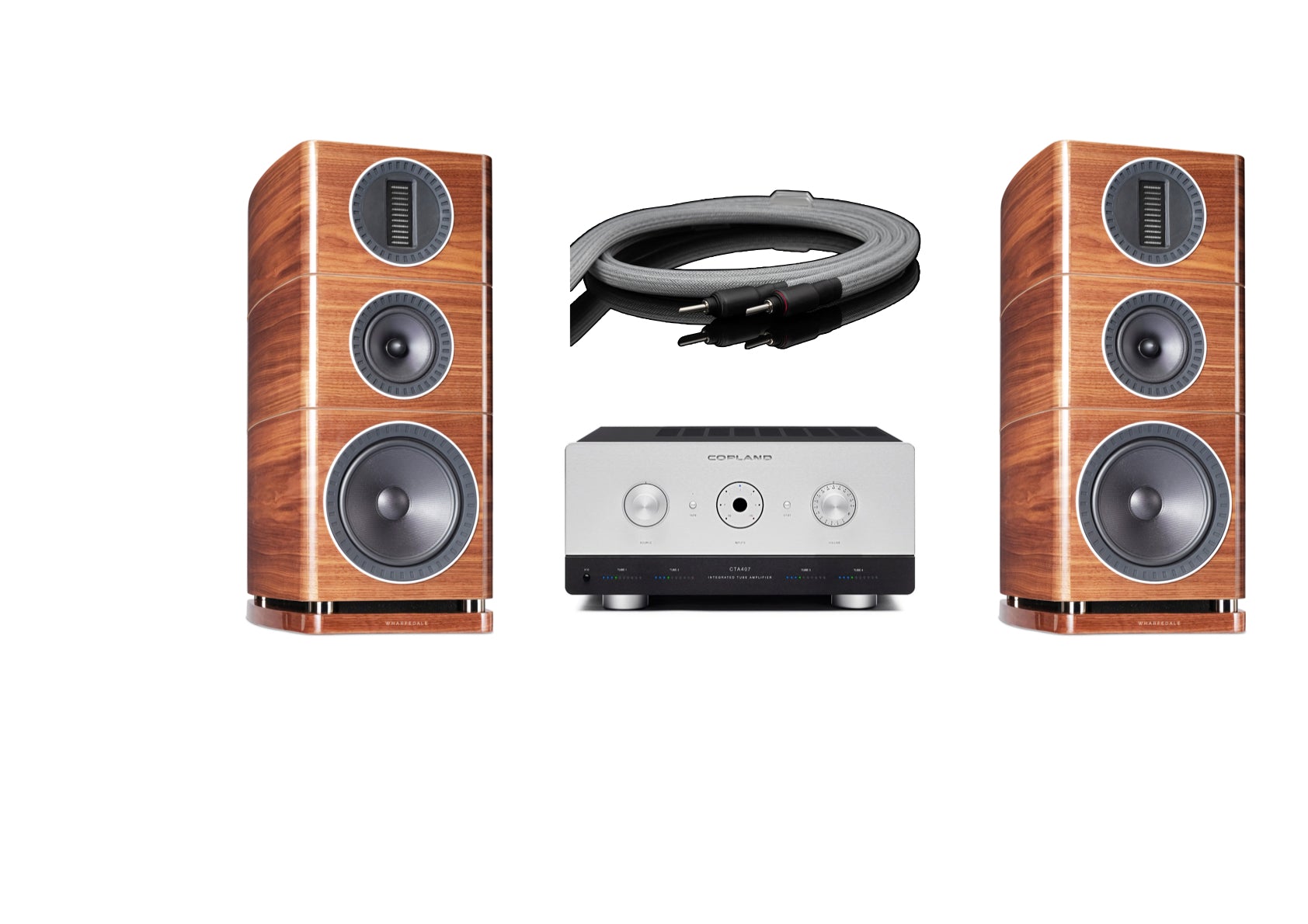 Impianto (WHARFEDALE ELYSIAN 2 NOCE + Copland CTA 407 SILVER) - BLACK FRIDAY