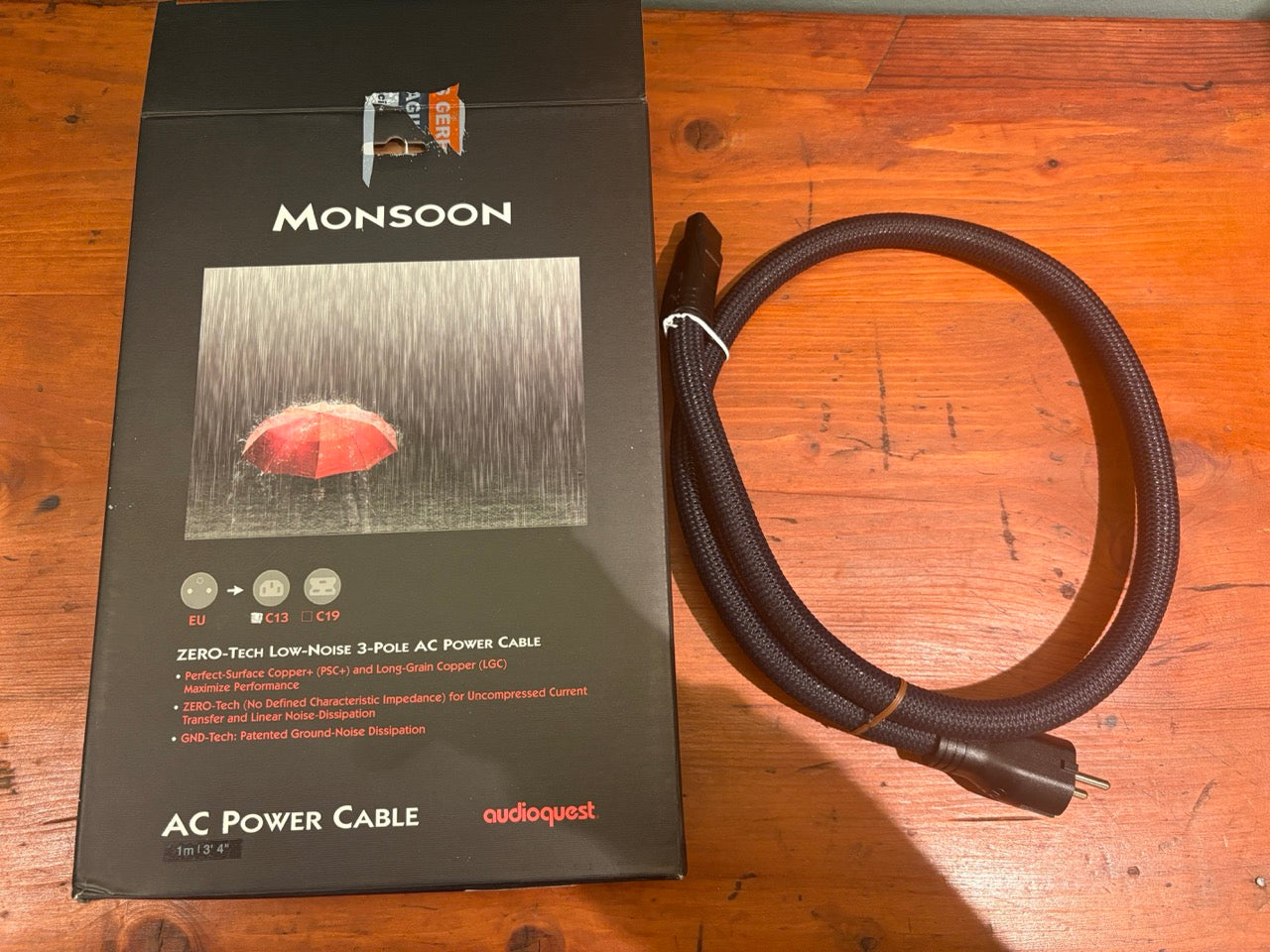 Audioquest Monsoon - Cavo di alimentazione - USATO
