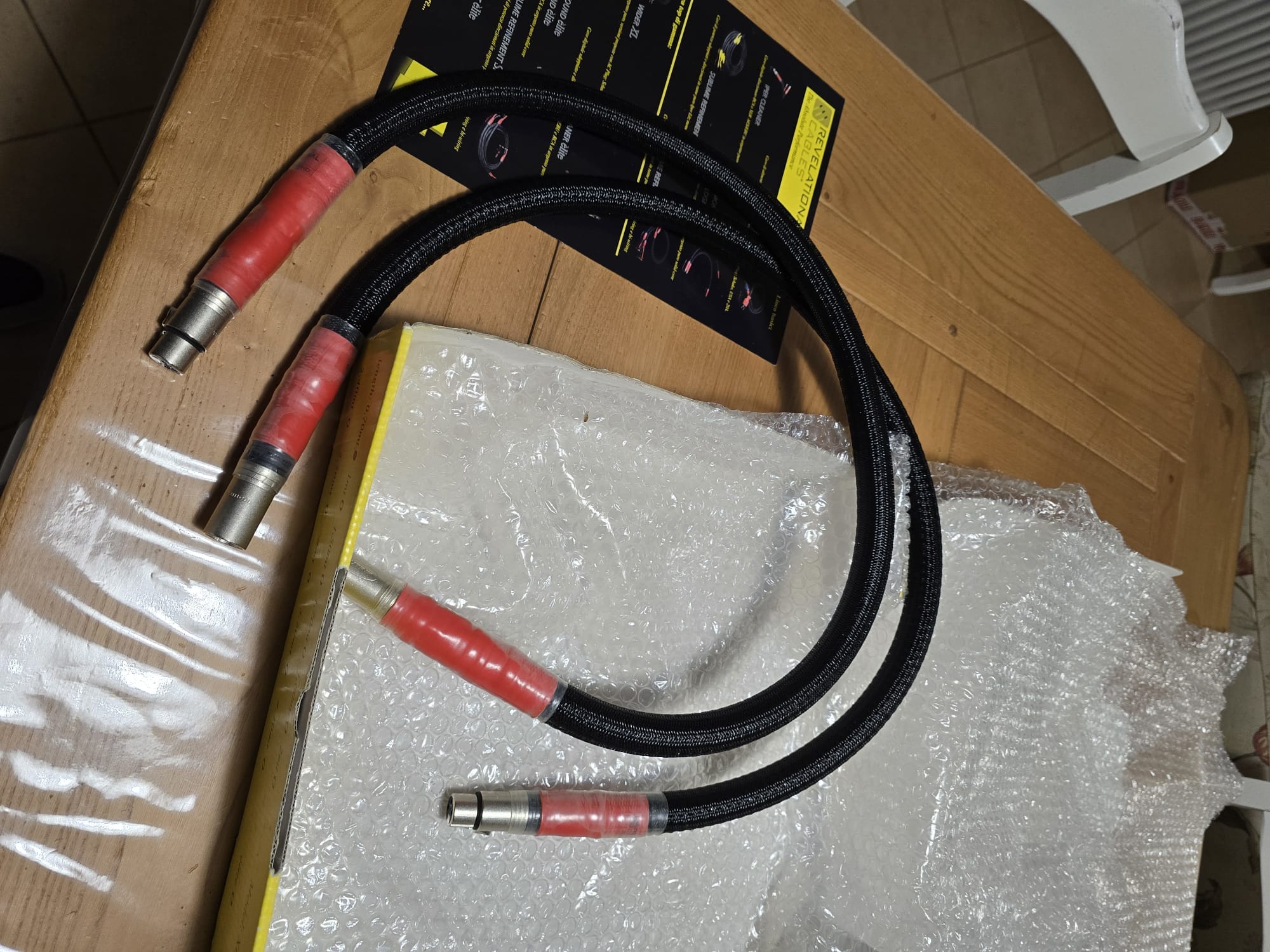 Revelation Cables Harmonic Sound Silver - Cavo di segnale stereo XLR 0,7m - USATO
