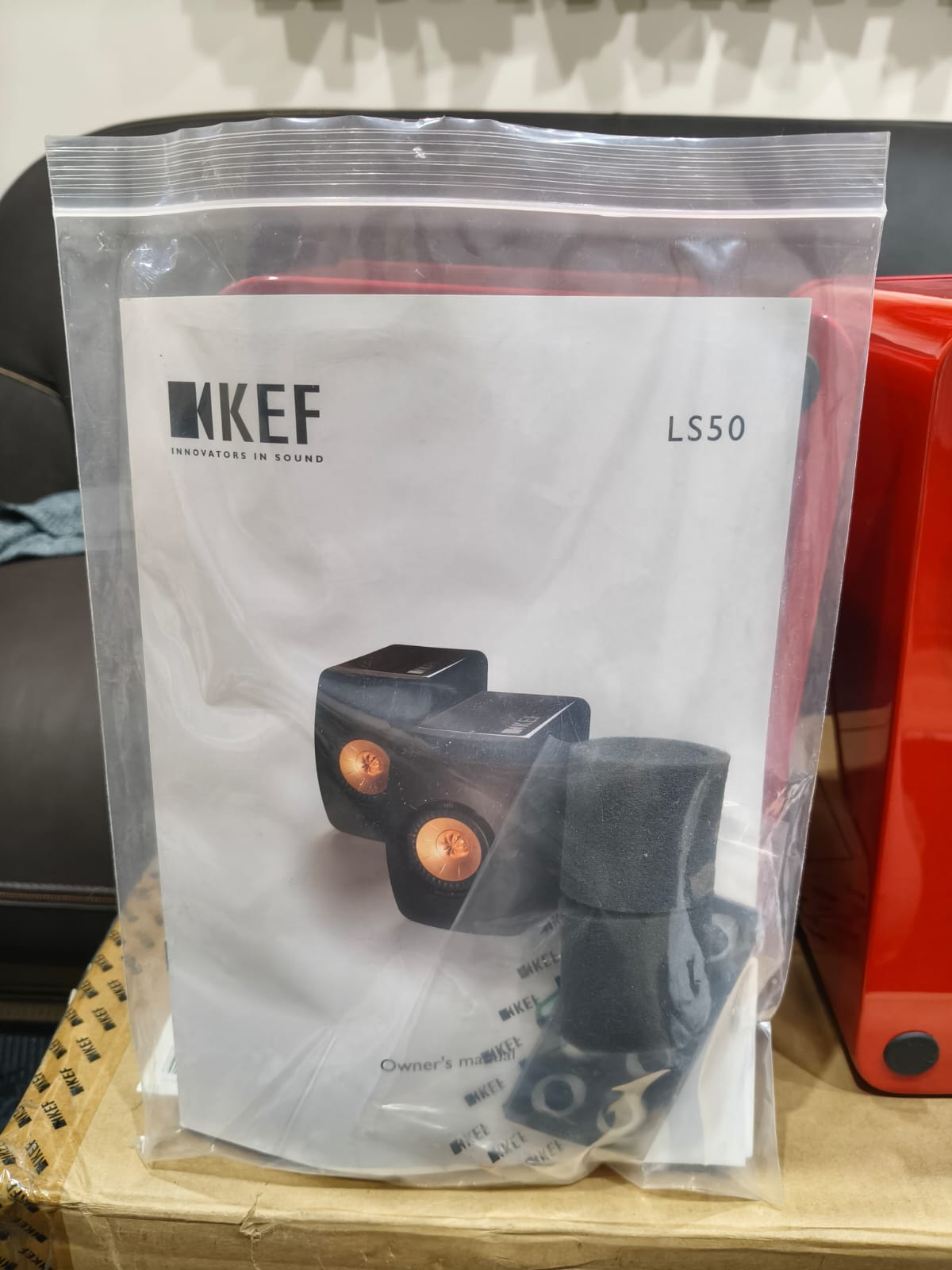 Kef LS50 Rosse - Coppia di diffusori da scaffale - USATO