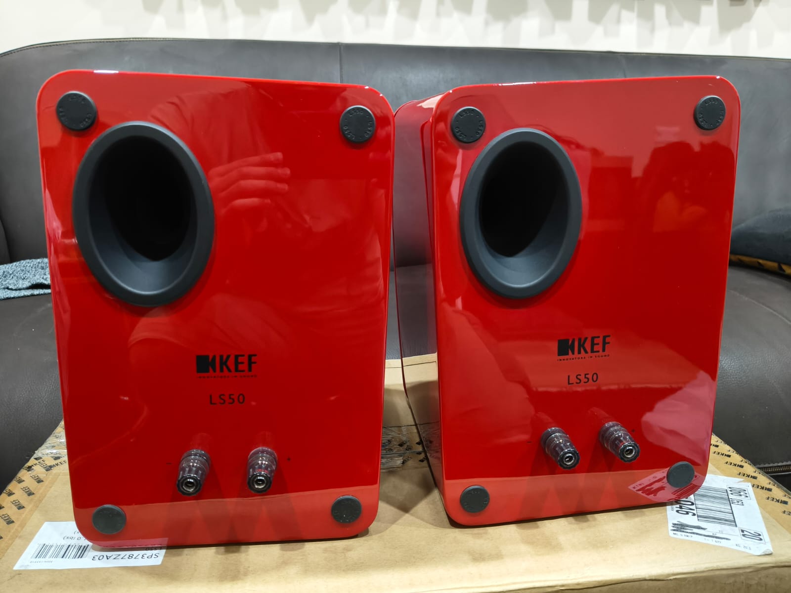 Kef LS50 Rosse - Coppia di diffusori da scaffale - USATO