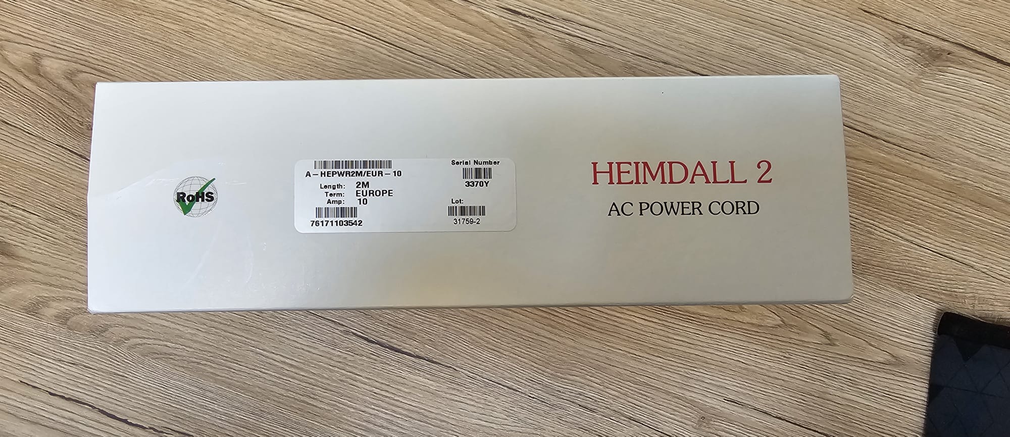 Nordost Heimdall 2 Power - cavo di alimentazione da 2m - USATO