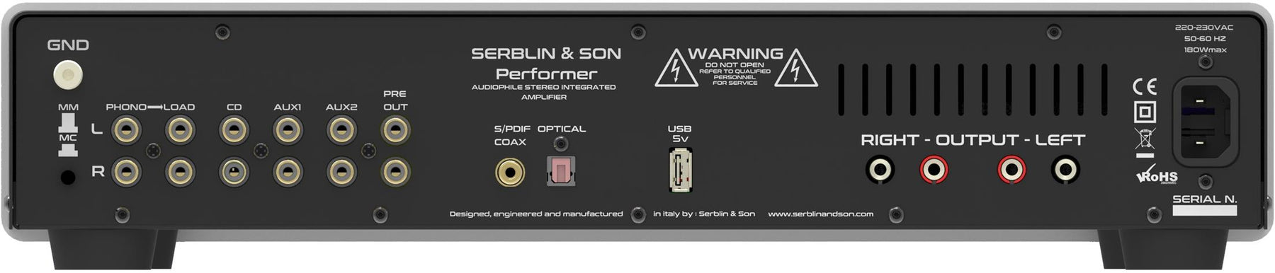 Serblin &amp; Son Performer – Integrierter Verstärker – LIEFERFERTIG