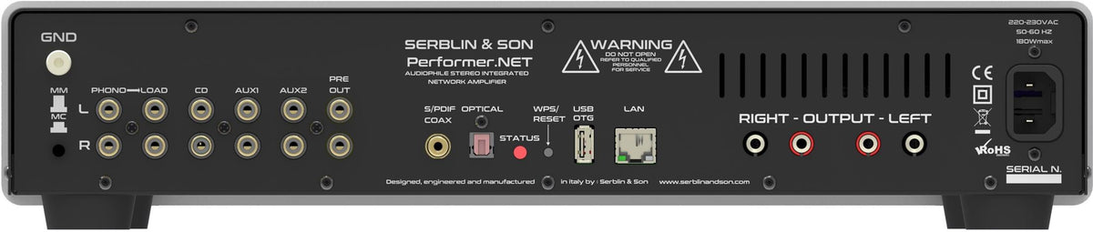 Serblin & Son Performer.NET - Amplificatore integrato con DAC e STREAMER - PRONTA CONSEGNA