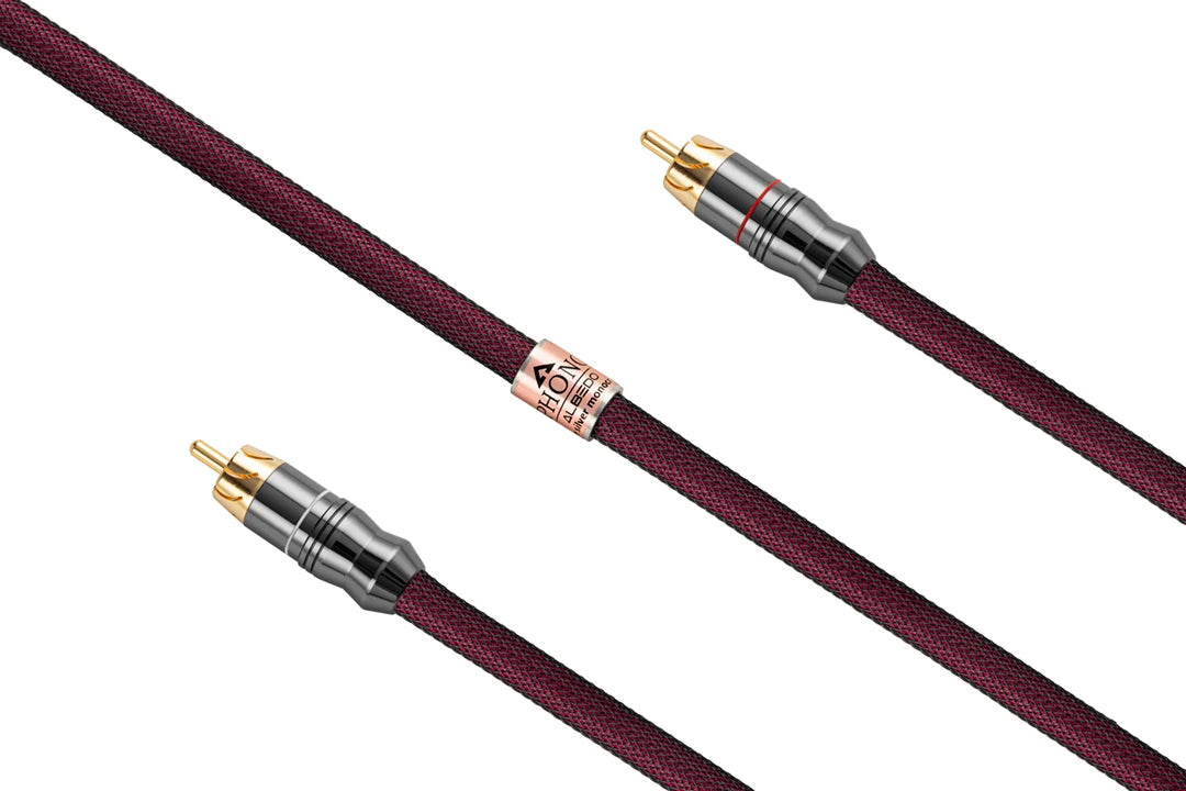 Albedo Silver PHONO – Stereo-Signalkabel für Plattenspieler – LIEFERFERTIG DIN-RCA