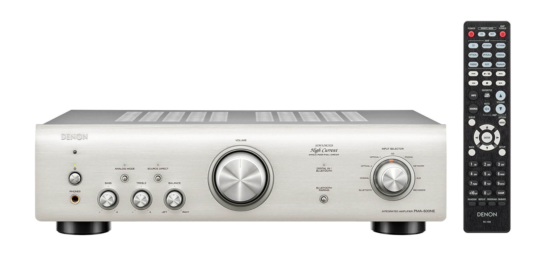 Denon PMA-600NE - silver con telecomando