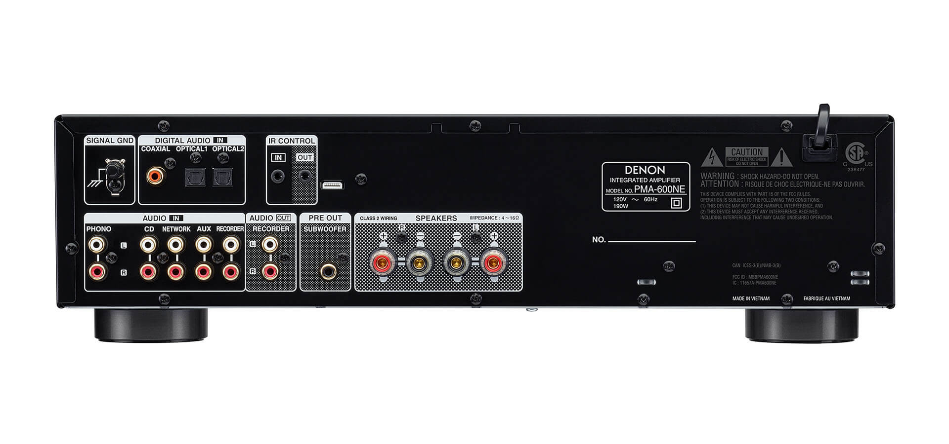 Denon PMA-600NE - back