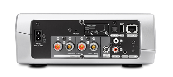 Denon HEOS AMP HS2 silver connessioni