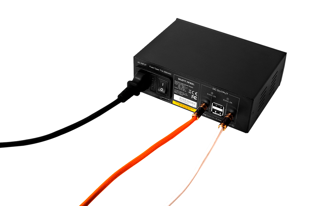 Silent Angel BASTEI Light Orange - cavo 5V upgrade per Forester F1 - PRENOTABILE