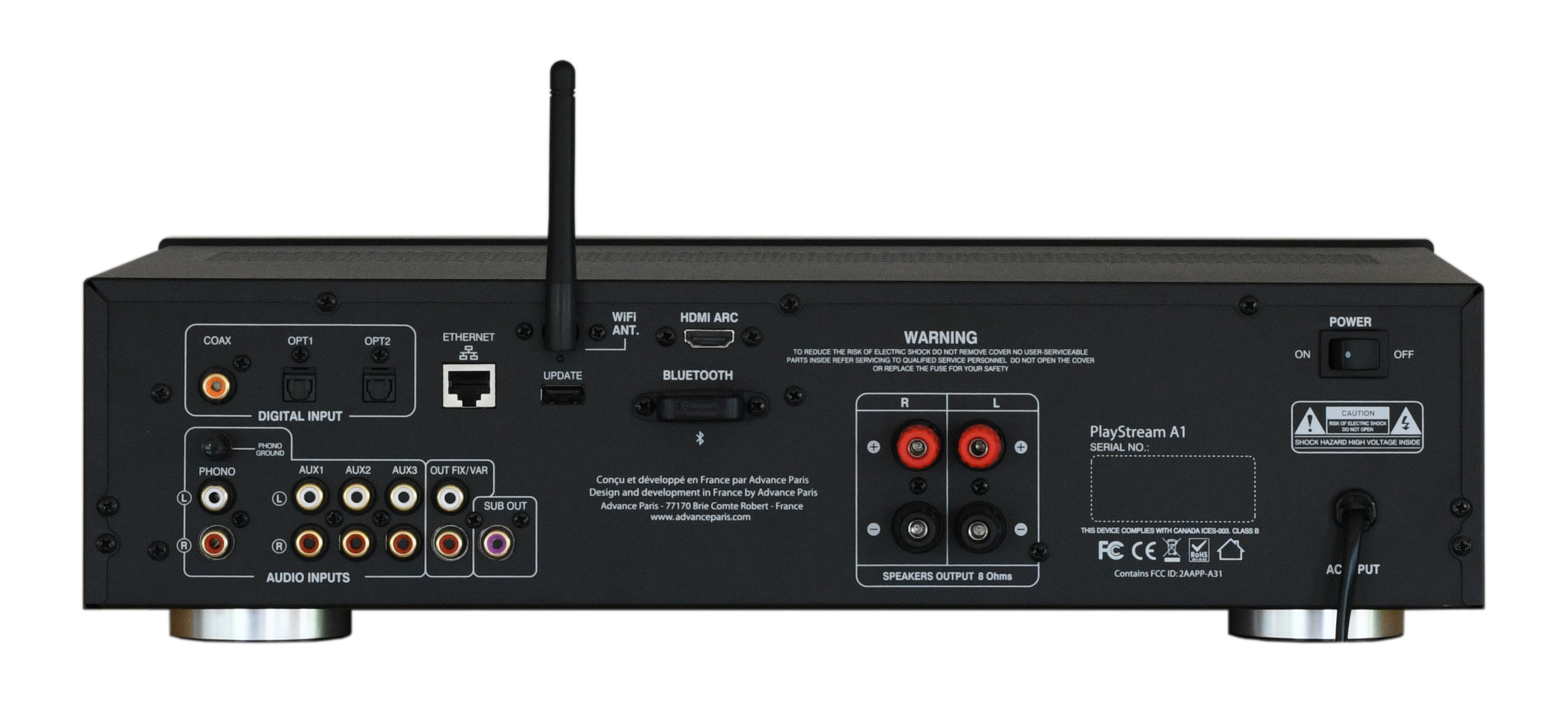 Advance Paris Playstream A1 HDMI - Amplificatore stereo