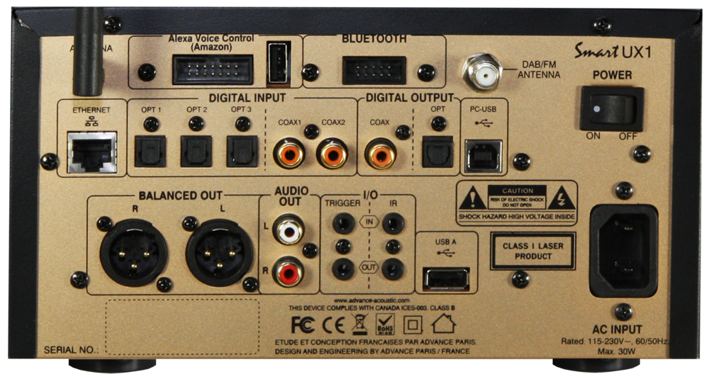 Advance Paris Smart UX1 - Streamer di rete / lettore CD / DAC