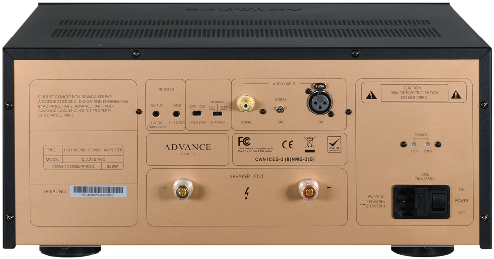Advance Paris X-A220EVO - Amplificatore finale mono