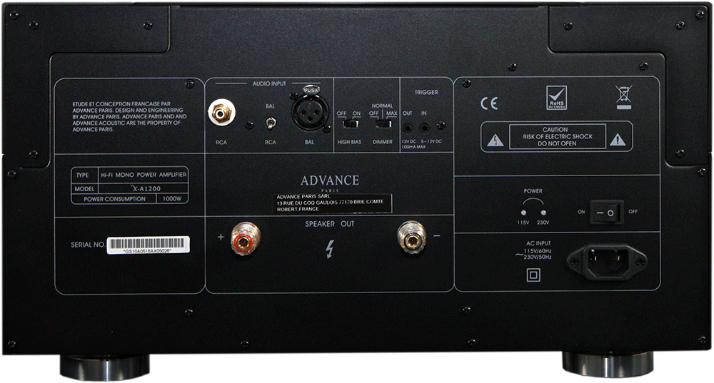 Advance Paris X-A1200 - Amplificatore finale mono