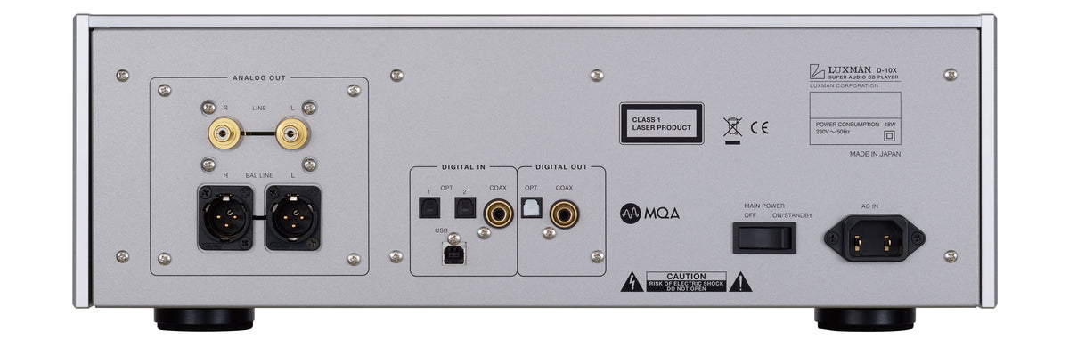 Lettore CD Luxman D-10X connessioni