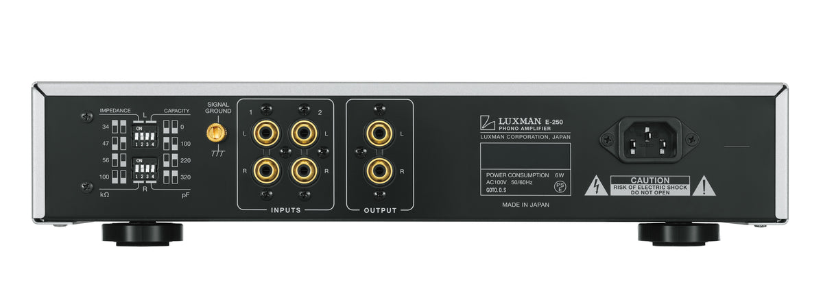 Pre Phono Hi-End Luxman E-250 connessioni