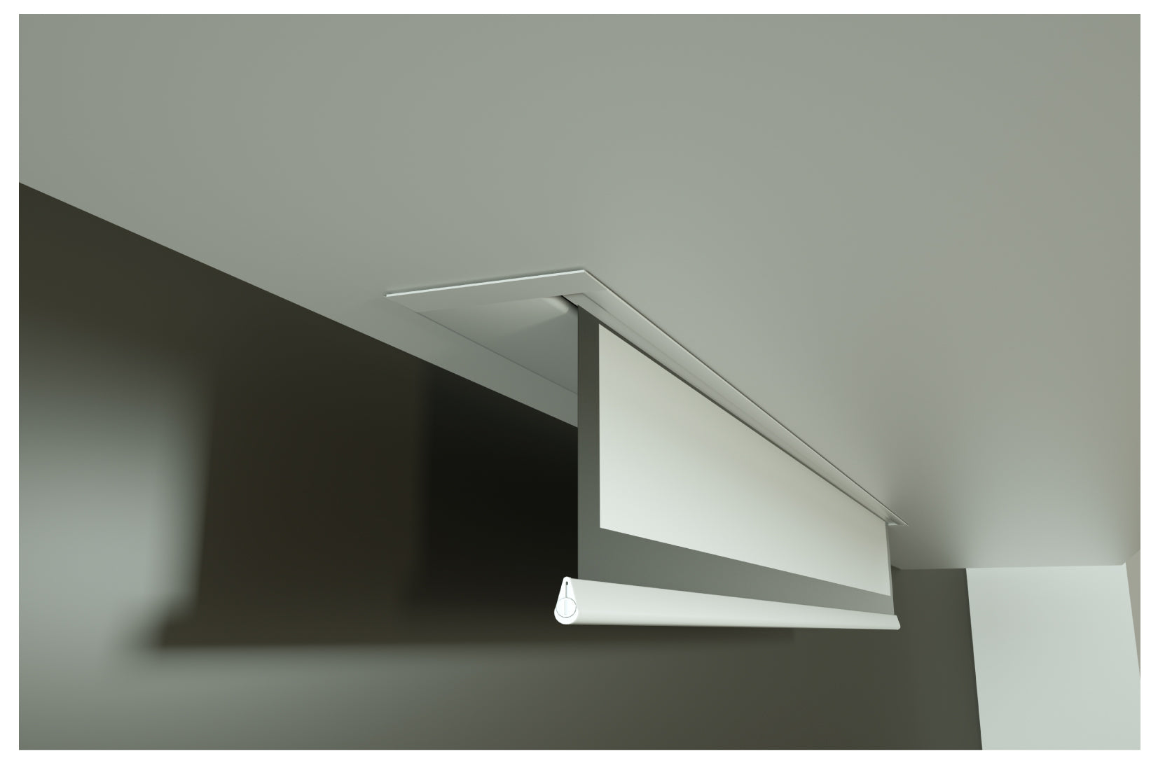 Screenline INCEILING (a scomparsa totale) - Tela WHITE ICE - Telo per Home Cinema