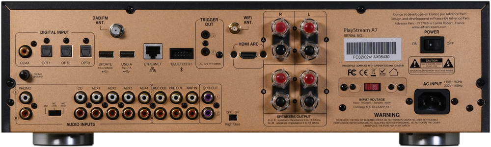 Advance Paris Playstream A7 - Amplificatore stereo